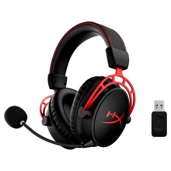 CASTI WIRELESS GAMING HYPERX CLOUD ALPHA, BLACK/RED, [4P5D4AA]