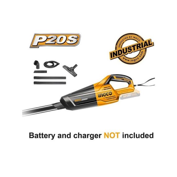 ПЫЛЕСОС СОВМЕСТИМЫЙ С АККУМУЛЯТОРОМ INGCO CVLI2001 20V