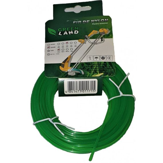 ЛЕСКА ДЛЯ ТРИММЕРА GL-2.4X15M PATRAT GREENLAND