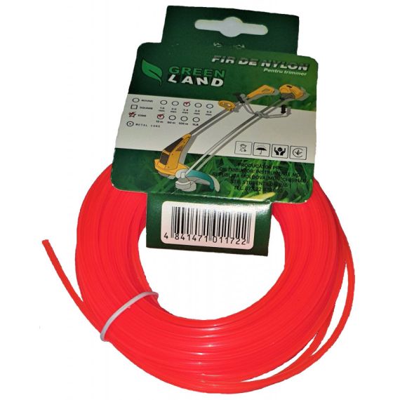 ЛЕСКА ДЛЯ ТРИММЕРА GL-2.4X15M STEA GREENLAND