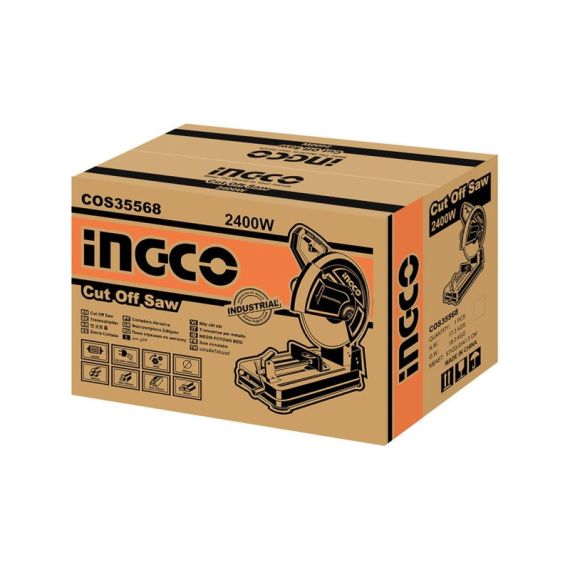 ТОРЦОВОЧНАЯ ПИЛА ПО МЕТАЛУ 2400W INGCO COS35568