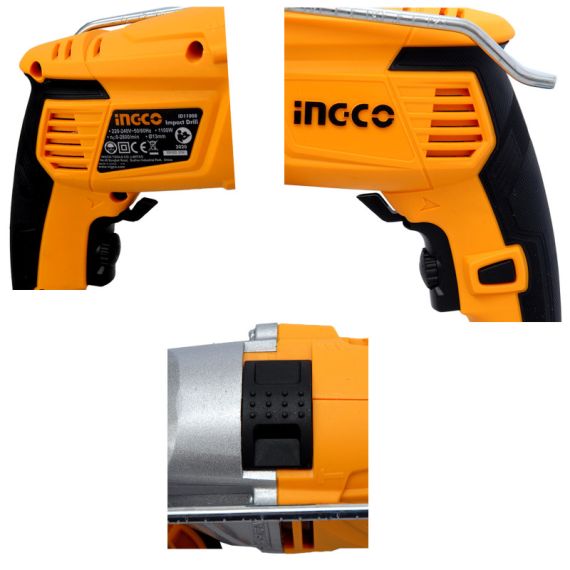 ЭЛЕКТРОДРЕЛЬ УДАРНАЯ, INGCO ID11008 1100W