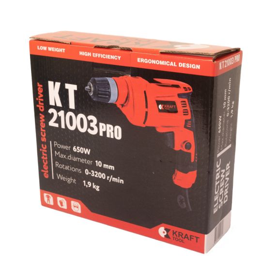 ДРЕЛЬ СЕТЕВАЯ KRAFTTOOL KT21003 PRO