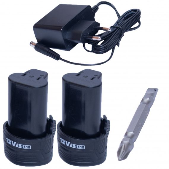 ШУРУПОВЁРТ АККУМУЛЯТОРНЫЙ LI-ION 12V/2*1.5A INGCO CDLI12325