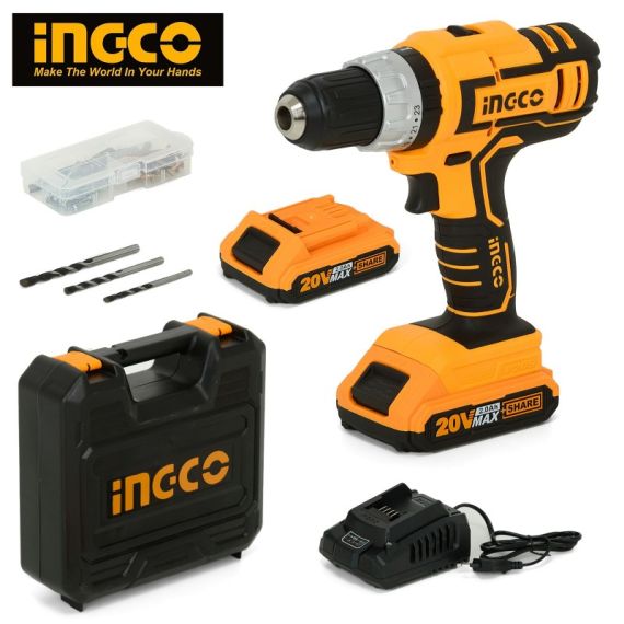 ШУРУПОВЕРТ АККУМУЛЯТОРНЫЙ УДАРНЫЙ  INGCO CIDLI20031 20V/2*2A