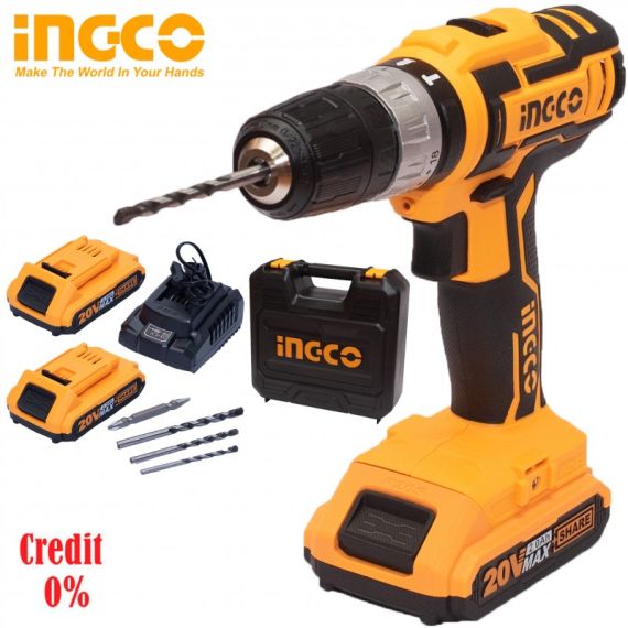 ШУРУПОВЕРТ АККУМУЛЯТОРНЫЙ УДАРНЫЙ INGCO CIDLI200215