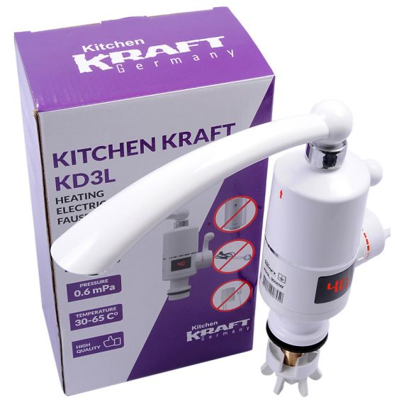КРАН ЭЛЕКТРИЧЕСКИЙ  3KW KITCHEN KRAFT KD3L