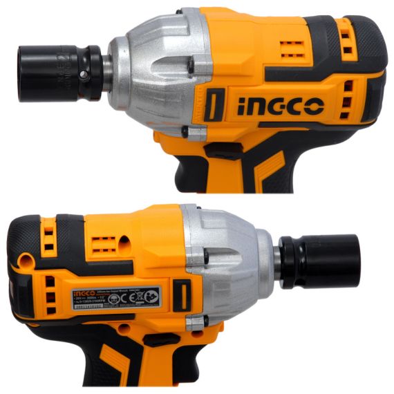 НАБОР ШУРУПОВЕРТ АККУМУЛЯТОРНЫЙ+ГАЙКОВЁРТ УДАРНЫЙ, INGCO CKLI2007 LI-ION 20V/2A