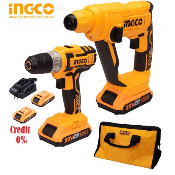 НАБОР АККУМУЛЯТОРНЫХ ИНСТРУМЕНТОВ INGCO CKLI2008