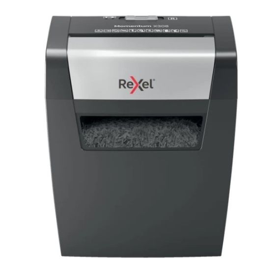 DISTRUGATOR DOCUMENTE MANUAL REXEL MOMENTUM X308, P3, CROSS-CUT (CONFETI), 8 COLI, 2104570EU