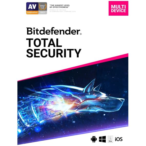 BITDEFENDER TOTAL SECURITY 10 USERS/12 MONTHS