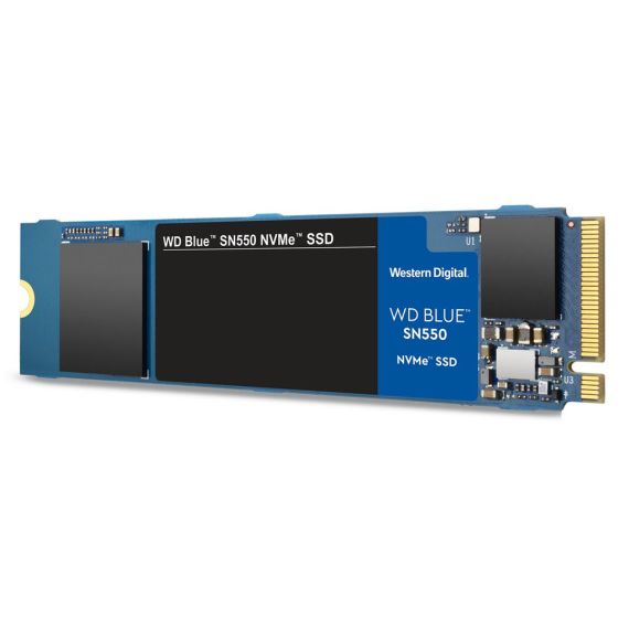 M.2 NVME SSD 1.0TB  WESTERN DIGITAL BLUE SN550,  PCIE3.0 X4 / NVME1.3, M2 TYPE 2280 , READ: 2400 MB/S, WRITE: 1950 MB/S, 3D NAND,  WDS100T2B0C