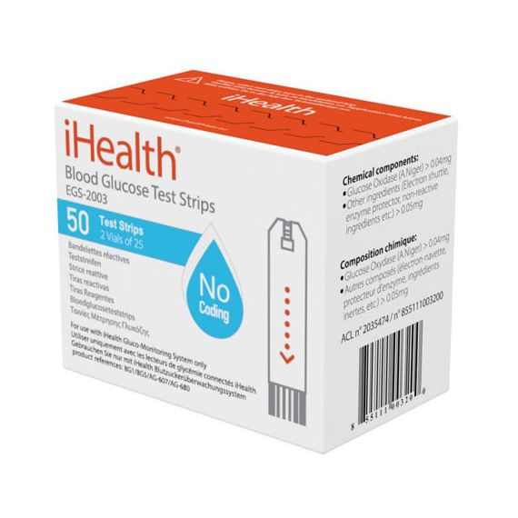 ТЕСТЫ ДЛЯ IHEALTH BLOOD GLUCOSE METER