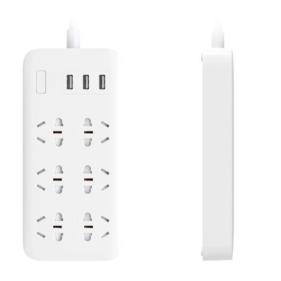 УДЛИНИТЕЛЬ POWER STRIP 6 /3 USB БЕЛЫЙ