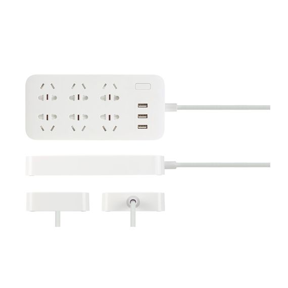 УДЛИНИТЕЛЬ POWER STRIP 6 /3 USB БЕЛЫЙ