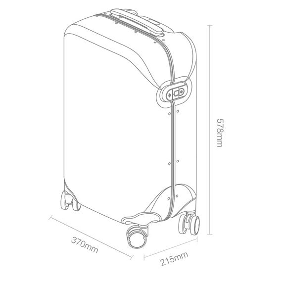 ЧЕМОДАН УМНАЯ РАЗБЛОКИРОВКА 90 20, ЗЕЛЕНЫЙ