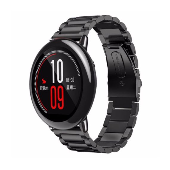 РЕМЕШОК МЕТАЛЛИЧЕСКИЙ ДЛЯ AMAZFIT 22 MM ЧЕРНЫЙ