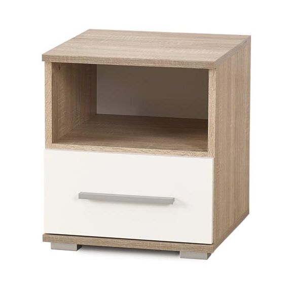 ТУМБА LIMA SN1 ДУБ СОНОМА/БЕЛЫЙ