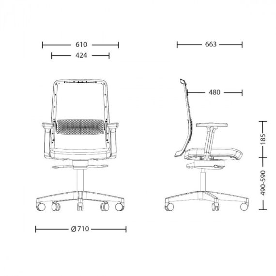 КРЕСЛО FRAME  BLACK
