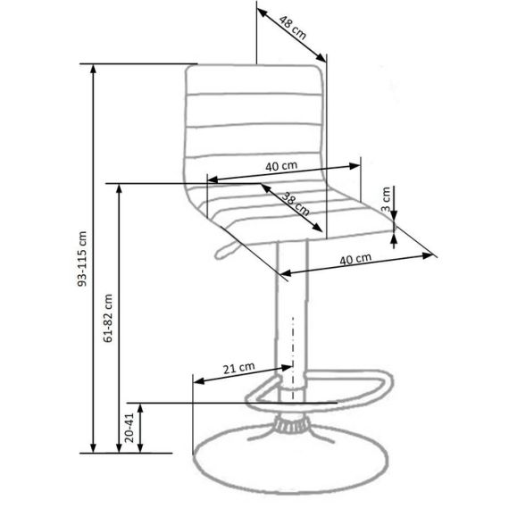 БАРНЫЙ СТУЛ H-21