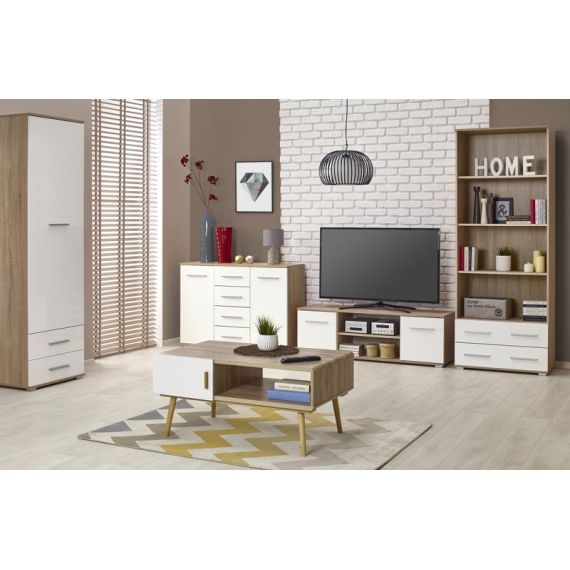 ШКАФ LIMA REG3 ДУБ СОНОМА/БЕЛЫЙ