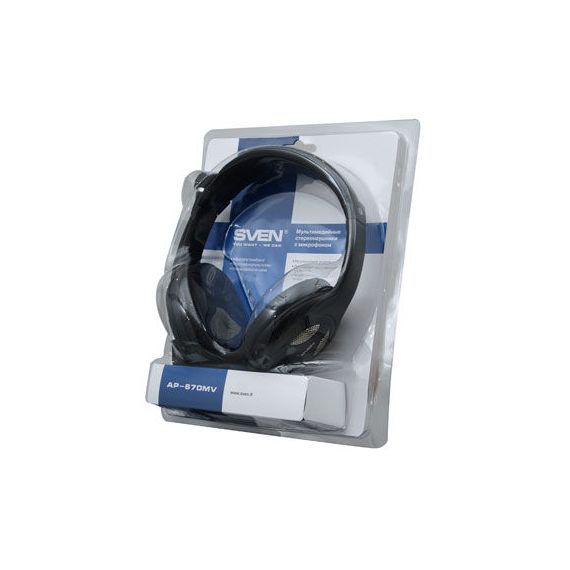 SVEN AP-670MV HEADPHONES WITH MICROPHONE, HEADSET: 20-20,000 HZ, 105DB, 32OHM, MICROPHONE: 30-16,000 HZ, 2.5M