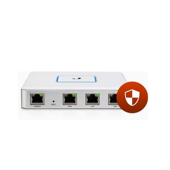 UBIQUITI UNIFI SECURITY GATEWAY USG, DUAL-CORE 500 MHZ MIPS64, 512MB DDR2 RAM, 2GB FLASH STORAGE, 3 GBPS, 1000000 PPS, 3 X 10/100/1000 MBPS ETHERNET PORTS, RJ45 SERIAL PORT, USG