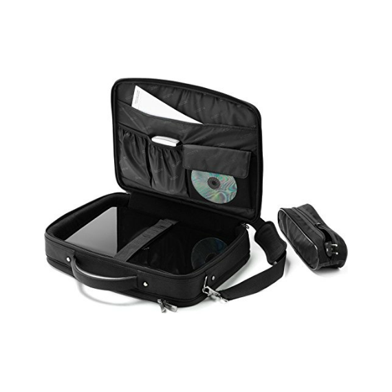 DICOTA D30144 MULTI PLUS BASE 14"-15.6" NOTEBOOK CASE WITH PROTECTIVE FUNCTION AND DOCUMENT COMPARTMENT, BLACK