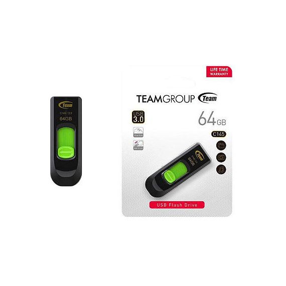 64GB USB FLASH DRIVE TEAM C145, USB 3.0, TC145364GG01