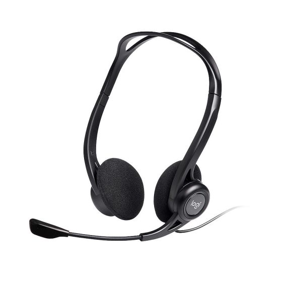 НАУШНИКИ С МИКРОФОНОМ LOGITECH 960 BLACK USB PC STEREO HEADSET, HEADSET: 20-20,000 HZ, MIC: 100-16,000 HZ, 2.4M, 981-000100 (CASTI CU MICROFON/НАУШНИКИ С МИКРОФОНОМ)