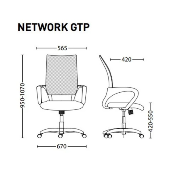 КРЕСЛО NETWORK GTP