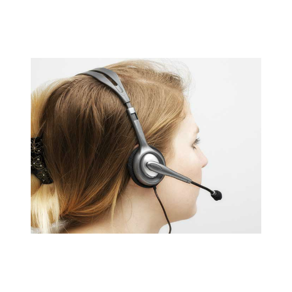 LOGITECH STEREO HEADSET H111, HEADSET: 20HZ-20KHZ, MICROPHONE: 100HZ-16KHZ, 1.8M CABLE, 1 X MINI-JACK 3.5MM, 981-000593 (CASTI CU MICROFON/НАУШНИКИ С МИКРОФОНОМ)