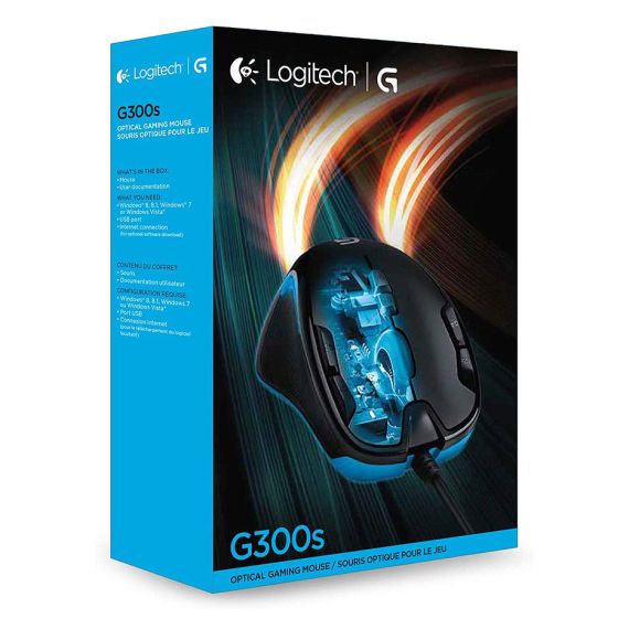 LOGITECH G300S BLACK GAMING MOUSE, USB, 910-004345 (MOUSE/МЫШЬ)