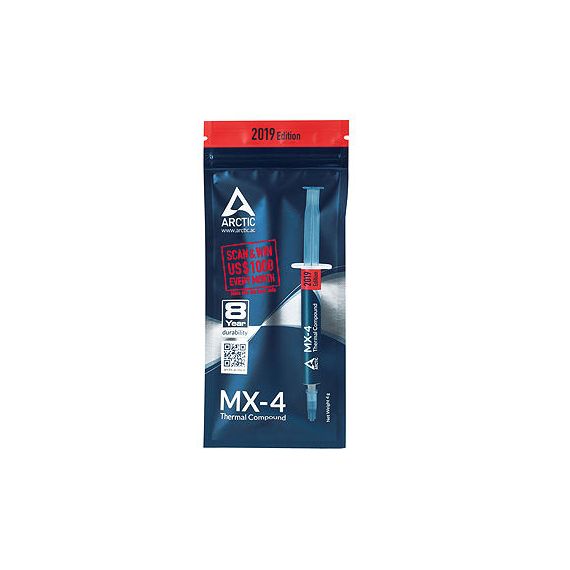 ARCTIC MX-4 THERMAL COMPOUND 2019 EDITION 4G, THERMAL CONDUCTIVITY 8.5 W/