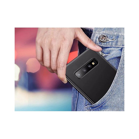 840019 HUSA SCREEN GEEKS SOLID SAMSUNG GALAXY S10 LITE, BLACK