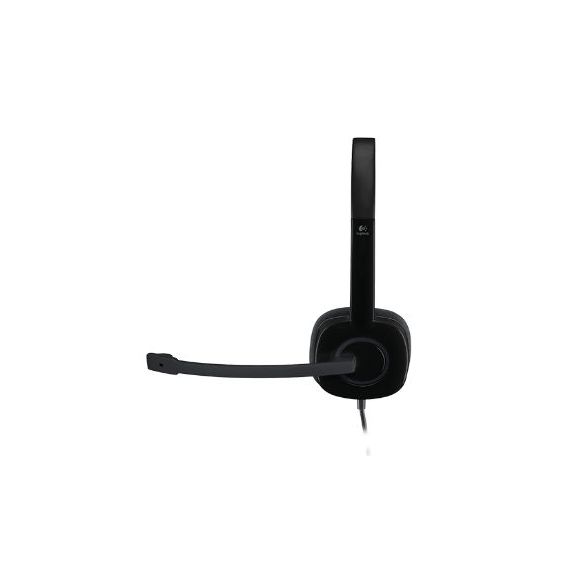 НАУШНИКИ LOGITECH H151 STEREO HEADSET, HEADPHONE: 20HZ-20KHZ, MICROPHONE: 100HZ-6.5KHZ, 1.8M CABLE, 981-000589