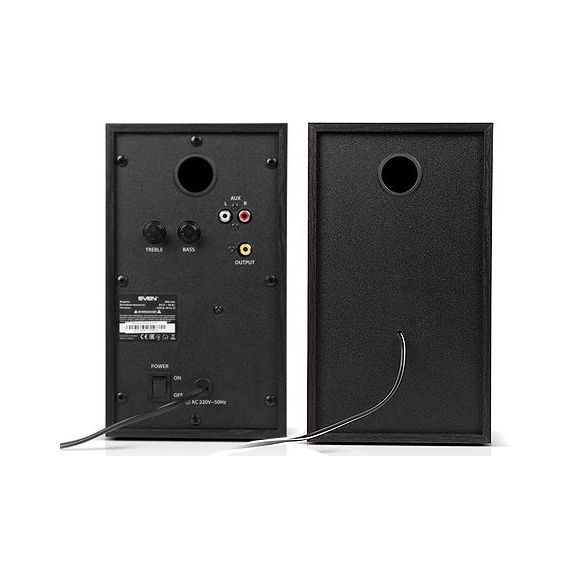 ACTIVE SPEAKERS SVEN SPS-615 BLACK, RMS 20W, 2X10W, BLUETOOTH, USB PORT, SD SLOT, ДЕРЕВО/LEMN (BOXE SISTEM ACUSTIC/КОЛОНКИ АКУСТИЧЕСКАЯ СИСИТЕМА), WWW, WWW