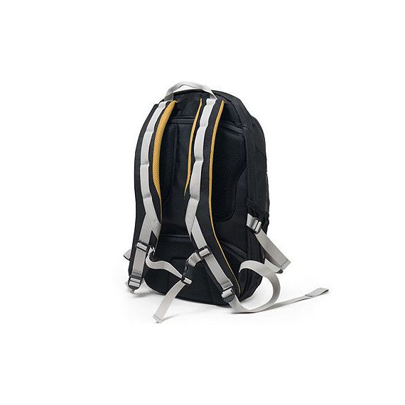 DICOTA D31048 BACKPACK ACTIVE BLACK/YELLOW 14"-15.6", PREMIUM NOTEBOOK BACKPACK WITH A SPORTY DESIGN,