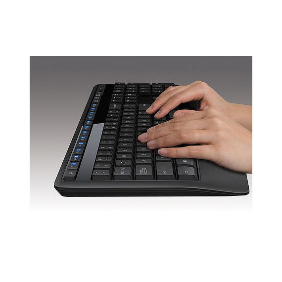 КЛАВИАТУРА+МЫШЬ LOGITECH MK345 BLACK WIRELESS COMBO, KEYBOARD + MOUSE, 2.4 GHZ RF, 920-008534