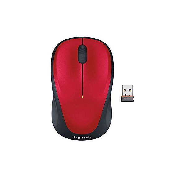 LOGITECH WIRELESS MOUSE M235 RED, USB