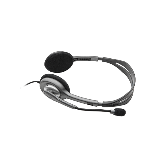 LOGITECH STEREO HEADSET H111, HEADSET: 20HZ-20KHZ, MICROPHONE: 100HZ-16KHZ, 1.8M CABLE, 1 X MINI-JACK 3.5MM, 981-000593 (CASTI CU MICROFON/НАУШНИКИ С МИКРОФОНОМ)