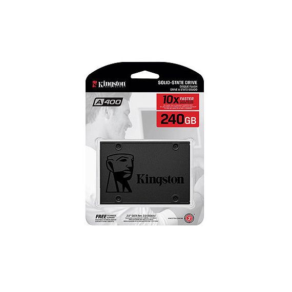 240GB SSD 2.5" KINGSTON SSDNOW A400 SA400S37/240G 240GB, 7MM, READ 500MB/S, WRITE 350MB/S, SATA III 6.0 GBPS