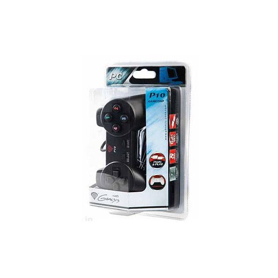 GENESIS P10 GAMEPAD, 8-WAY CONTROLLER, 12 BUTTONS, FOR PC, 1.8M CABLE, USB 2.0