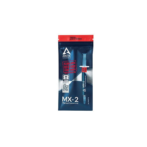 ARCTIC MX-2 THERMAL COMPOUND 2019 EDITION 4G, THERMAL CONDUCTIVITY 5.6 W/