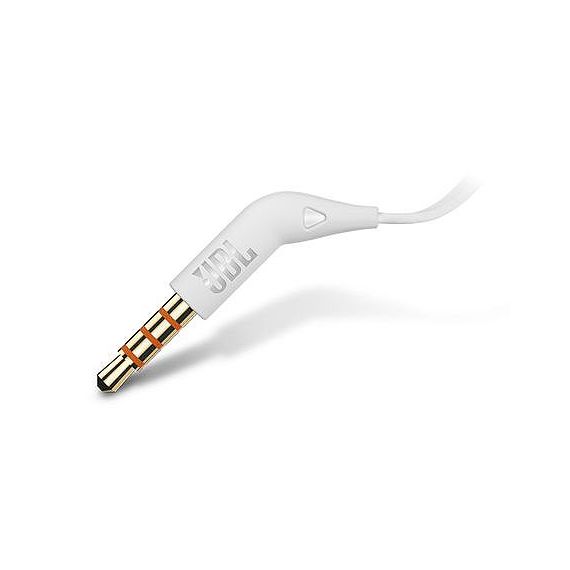 JBL T110 WHITE IN-EAR HEADPHONES, 20HZ-20KHZ, MICROPHONE, REMOTE, CABLE, JBLT110WHT