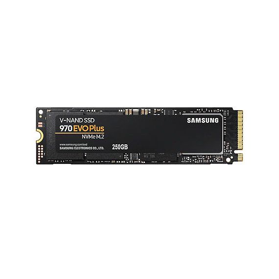 250GB SSD NVME M.2 GEN3 X4 TYPE 2280 SAMSUNG 970 EVO PLUS MZ-V7S250BW, READ 3500MB/S, WRITE 2300MB/S