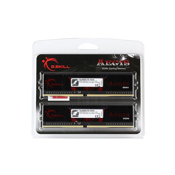 32GB DDR4 DUAL-CHANNEL KIT G.SKILL AEGIS F4-3200C16D-32GIS 32GB
