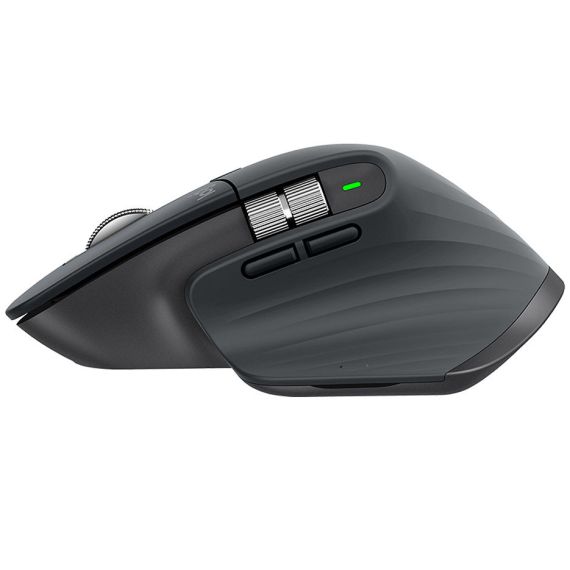 МЫШЬ БЕСПРОВОДНАЯ LOGITECH MX MASTER 3 GRAPHITE WIRELESS MOUSE, 2.4GHZ WIRELESS+BLUETOOTH, DARKFIELD HIGH PRECISION, USB UNIFYING RECEIVER, RECHARGEABLE LI-PO (500 MAH) BATTERY, 910-005694 (MOUSE FARA FIR/БЕСПРОВОДНАЯ МЫШЬ)