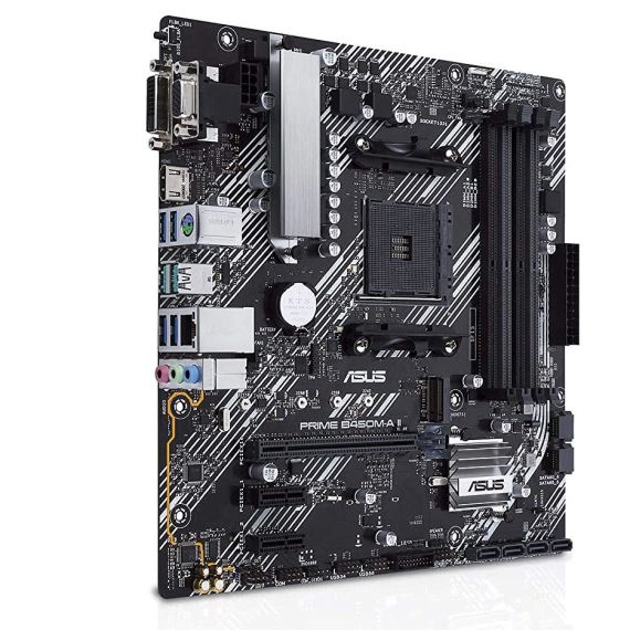 МАТЕРИНСКАЯ ПЛАТА ASUS PRIME B450M-A II AMD B450, AM4, DUAL DDR4 4400MHZ, PCI-E 3.0/2.0 X16, HDMI/DVD-D/D-SUB, USB 3.1, SATA RAID 6GB/S, M.2 X4 SOCKET, SB 8-CH., GIGABITLAN, AURA SYNC,