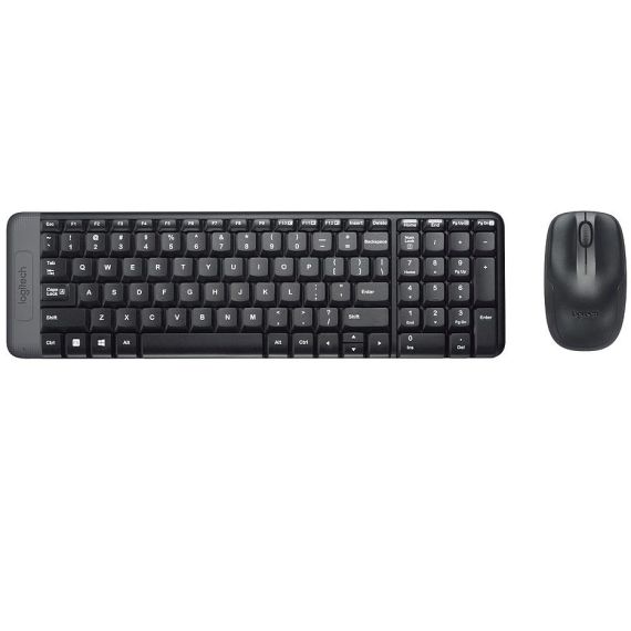 КЛАВИАТУРА+МЫШЬ LOGITECH MK220 BLACK WIRELESS DESKTOP USB, KEYBOARD + MOUSE, 920-003169